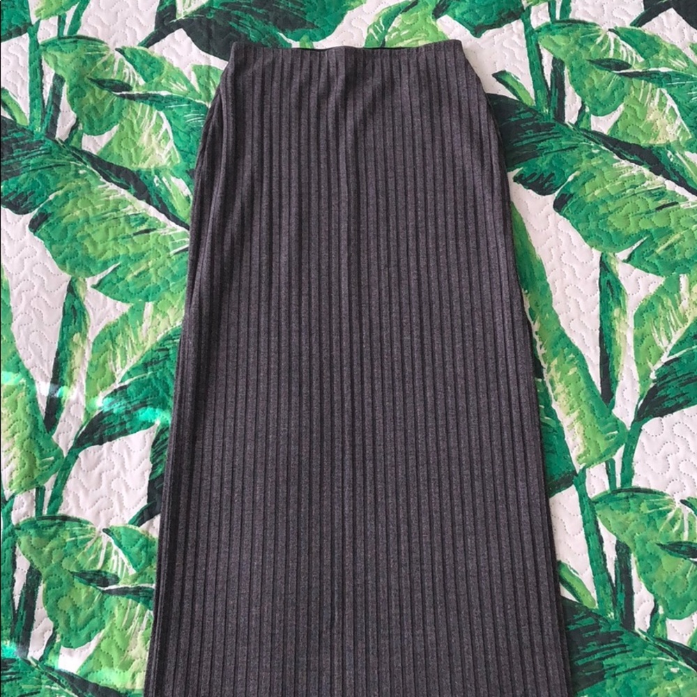 Abercrombie ribbed maxi pencil skirt